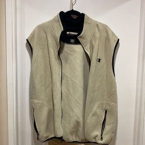 Champion fleece zip up vest